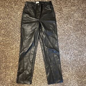 Wilfred Faux Leather Pants Black Size 2